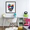 Stupell Industries Game Zone Splash Framed Print Under Glass, design by Kim Allen